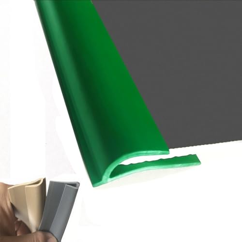 Übergangsstreifen for Teppichböden, 3 m extra lange selbstklebende Teppichkantenleiste, flexible PVC-Teppichkantenleiste, Bodentrennleiste, Dicke innerhalb von 6 mm(Green,Length-9m(29.5ft)) von guoiooi