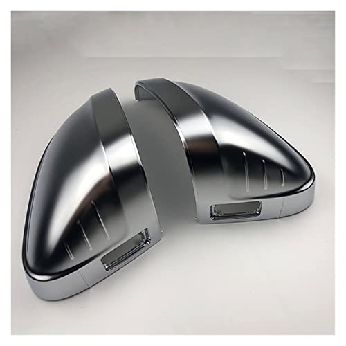 Spiegelkappen Für Audi A4 A5 S4 S5 B9 2017-2020 Auto Rückspiegel Abdeckung Seitenflügel Schützen Rahmenabdeckungen Trim Silber Matt Chrom Shell Seitenspiegelkappe (Farbe : with Assist) von guostar