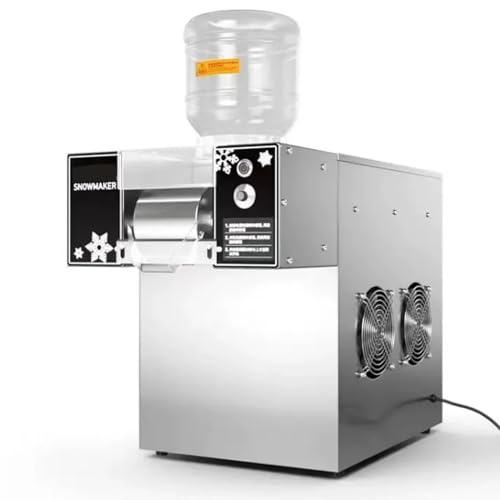 Automatische elektrische Eis Rasiermaschine, kommerzieller Schneeflocken-Eisrasierer für die Arbeitsplatte, 60 kg/120 kg/24 Stunden Schneeflocken-Eisbereiter, für Dessertläden, Imbisswagen,120KG von guoyjmm