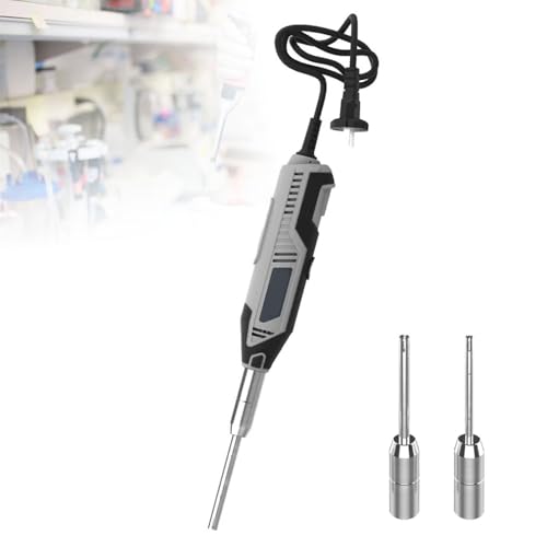 guoyjmm Hand Homogenisator, Labor Dispergierer Emulgator, Geschwindigkeit einstellbar, mit 3 Arbeitsköpfen, Labor Zellgewebe Zerkleinerer Mischer, für Tiergewebe, Lebensmittel, Medizin,Plugin von guoyjmm