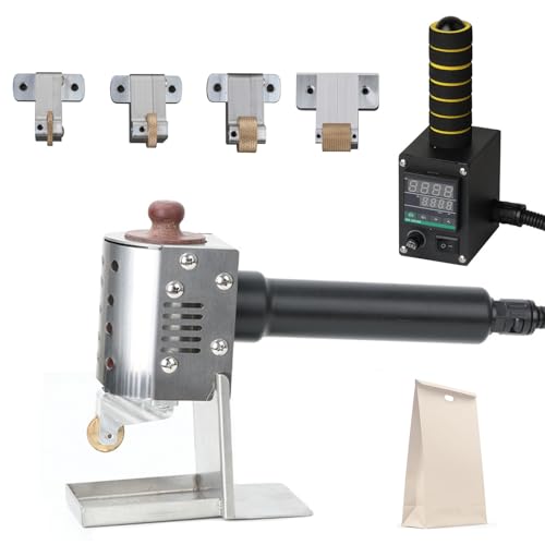guoyjmm Professioneller Hand-Heißklebespender, kommerzieller Heißkleberoller, einstellbare Temperatur 50–220 °C, Digitalanzeige, für Lederverpackungen, inklusive mehrerer Kleberollen,50ml von guoyjmm