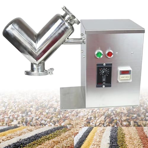 guoyjmm Trockenpulvermischer vom Typ V, Partikel Granulatmischer aus Edelstahl 304, 2-Liter-Labor-Trockenpulvermischer-Mischmaschine, Material V-förmiger Mixer-Trockenpulvermischer von guoyjmm
