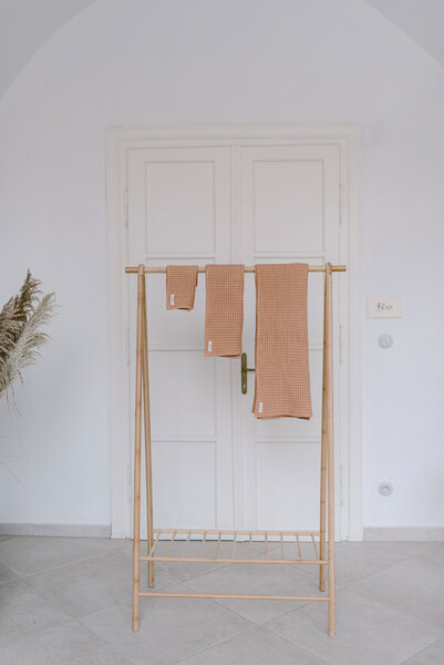 gust. Waffelhandtuch - Handtuch aus Leinen und Bio-Baumwolle – Hand towel - 50x70 cm von gust.