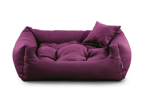 gutekissen® Stoff Hundebett Hundeliege Hundekissen Hundeliege Hundeliege Hundeliege - Langlebige Materialien und hohe Qualität NEO (M - 80x65, Violett) von gutekissen