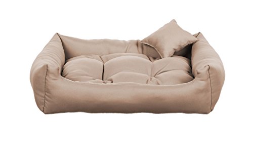 gutekissen® Stoff Hundebett Hundeliege Hundekissen Hundeliege Hundeliege Hundeliege - Langlebige Materialien und hohe Qualität NEO (S - 70x55, Beige) von gutekissen