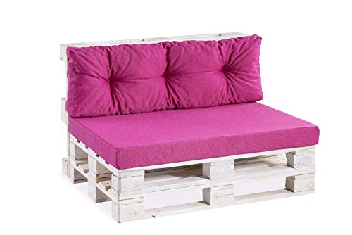 Gutekissen® Palettenkissen Palettenauflagen PPF (Set 120x80+120x40, Rosa) von Gutekissen