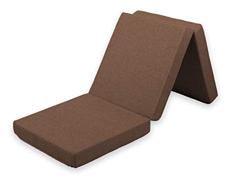 Gutekissen® Klappmatratze Faltmatratze Gästematratze 3MAT Saw (Matratze 195x65x5, Saw Hellbraun) von Gutekissen