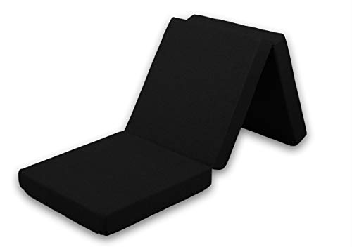 Gutekissen® Klappmatratze Faltmatratze Gästematratze 3MAT Saw (Matratze 195x65x5, Saw Schwarz) von Gutekissen