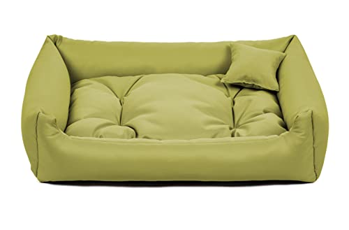 gutekissen® Stoff Hundebett Hundeliege Hundekissen Hundeliege Hundeliege Hundeliege - Langlebige Materialien und hohe Qualität NEO (XS - 55x45, Limette) von gutekissen