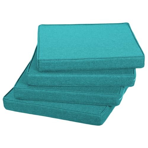 Gutekissen® Stuhlkissen Polsterauflage Auflage für Stühle/Bänke für Haus und Garten Sitzauflage Gartenkissen Sitzkissen viele Farben FK5 (60x60, Himmelblau, 4) von Gutekissen