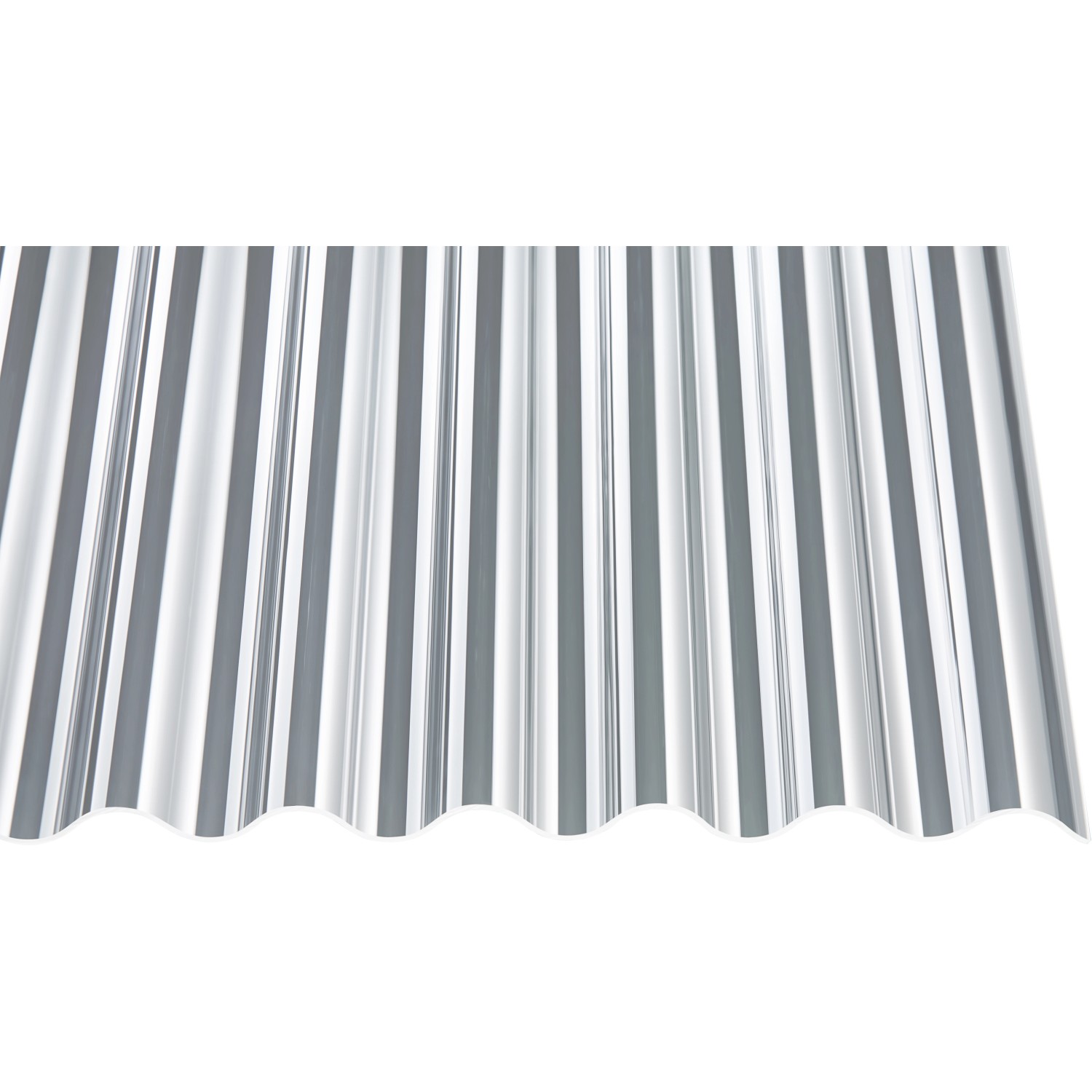 Acryl-Profilplatte Sinus 76/18 glatt Transparent 250 cm x 104,5 cm Acryl-Profilplatte Sinus 76/18 glatt Transparent 250 cm x 104,5 cm von guttagliss