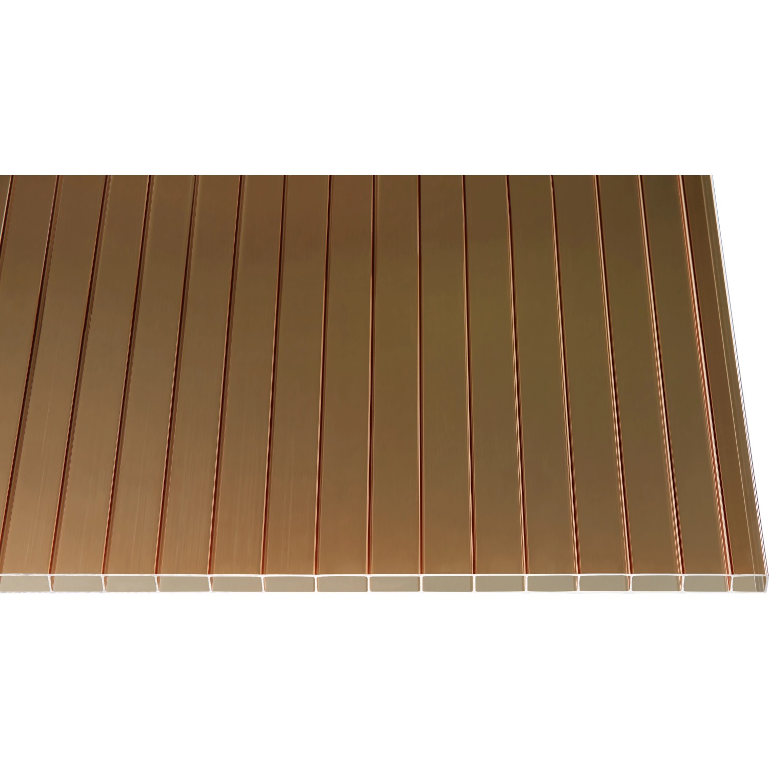 Hohlkammerplatte Acryl 16 mm Bronce 3000 mm x 980 mm von guttagliss