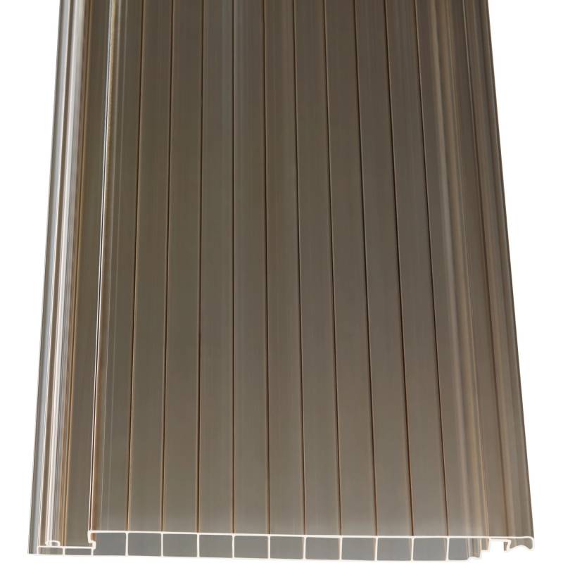 PC Hohlkammerpaneele Easy-click plus 16 mm Bronce 400 cm x 20 cm von guttagliss