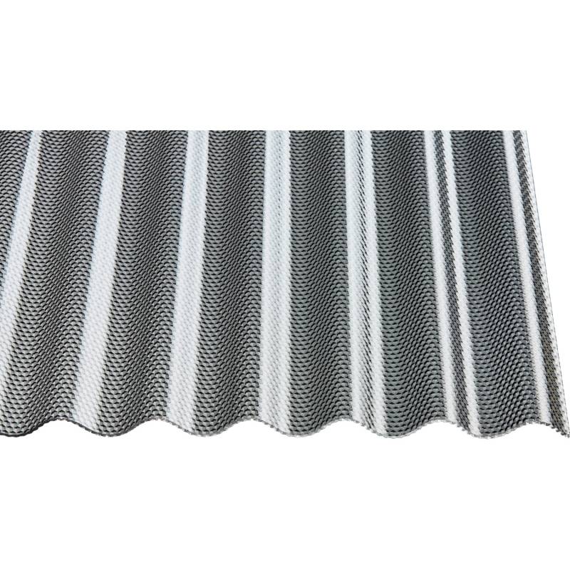 Profilplatte 3 mm Acryl 76/18 Wabe Graphit 5000 mm x 1045 mm von guttagliss