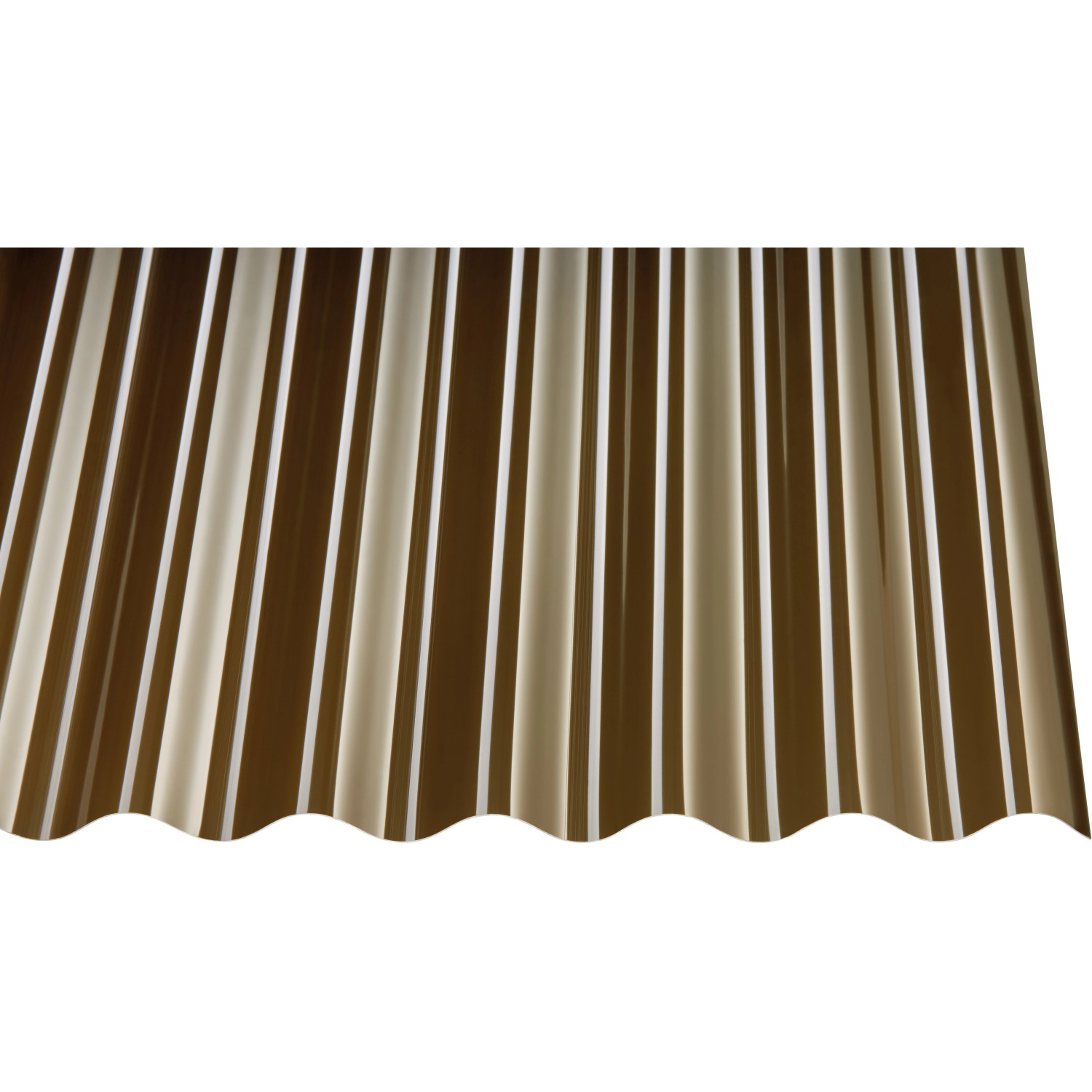 Profilplatte PC 0,8 mm Sinus 2000 mm x 1040 mm Bronce Profilplatte PC 0,8 mm Sinus 2000 mm x 1040 mm Bronce von guttagliss