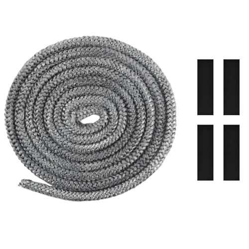 Dichtschnur, Dichtungsband für Kaminofen, 10mm x 2,5m, mit 4 Fugenbändern, Dichtungslinie für Kamintüren Dichtschnur, Dichtungsband für Kaminofen, 10mm x 2,5m, mit 4 Fugenbändern, Dichtungslinie für Kamintüren von gvivej