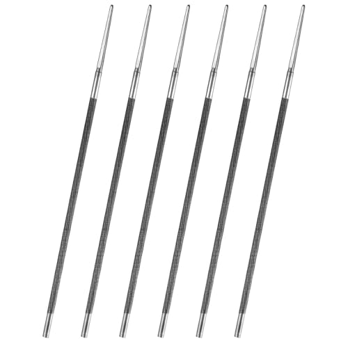 Kettensägenfeile, 6 Stück Rundfeile Sägeketten, 4.0mm Kettensäge Feilen, für manuelle Schärfen von Sägeketten von gvivej