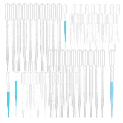 Pipetten,200 Stück Kunststoff Transferpipetten,3ml Transferpipetten,Pipette Plastik,Pipettenstopfen,Kunststofftropfer,für Labor,Klassenzimmer,Experiment von gvivej