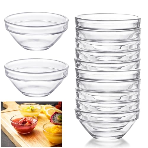 gvivej Kleine Dipschalen, 12 Stück 7.5cm Mini Glasschalen, Dip Schälchen Set, Rund Dipschalen, 70ml Dipschalen, Glasschale für Saucen, Runde Mini Dip Schälchen, Dipschalen Set für Dressings gvivej Kleine Dipschalen, 12 Stück 7.5cm Mini Glasschalen, Dip Schälchen Set, Rund Dipschalen, 70ml Dipschalen, Glasschale für Saucen, Runde Mini Dip Schälchen, Dipschalen Set für Dressings von gvivej