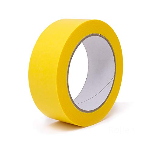 gws Goldband, Malerband zum Abkleben zum Streichen, Malen, Lackieren, Basteln und vielem mehr, Maler-Abdeckklebeband, Rückstandsfrei entfernbar, dünn & stabil (1 Rolle, 38mm) von gws