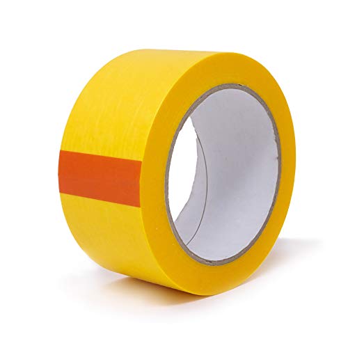 gws Goldband, Malerband zum Abkleben zum Streichen, Malen, Lackieren, Basteln und vielem mehr, Maler-Abdeckklebeband, Rückstandsfrei entfernbar, dünn & stabil (1 Rolle, 50mm) von gws