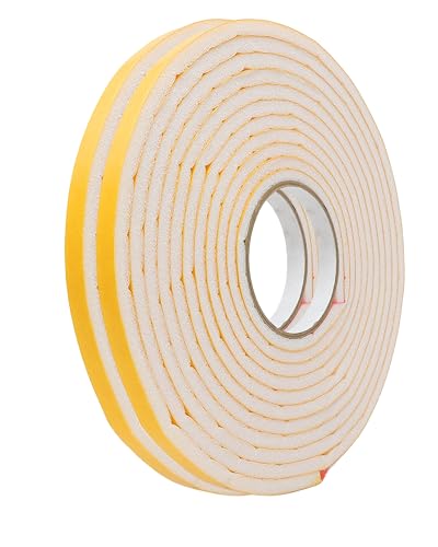 gws Dichtungsband selbstklebend 12 mm x 8 mm x 11,4 m - Abdichtband aus PE Schaumstoff für Türen und Fenster von gws
