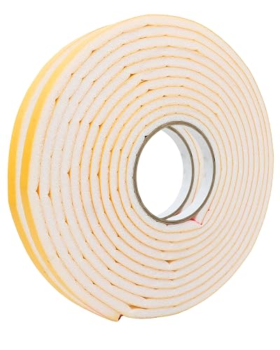gws Dichtungsband selbstklebend 6 mm x 8 mm x 11,4 m - Abdichtband aus PE Schaumstoff für Türen und Fenster von gws