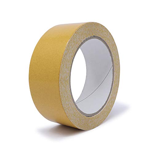 gws 1 Rolle doppelseitiges Verlegeband 25m x 38mm,Stark klebendes Teppichband für PVC-Boden & Teppich, Profi-Qualität, beidseitig klebend von gws