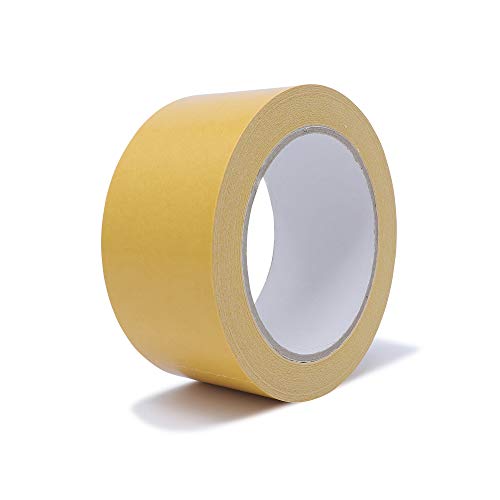 gws 1 Rolle Doppelseitiges Verlegeband | Stark Klebendes Teppichband 25 m x 50 mm | Profi-Qualität für Teppiche und PVC-Böden von gws