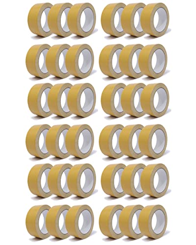 gws 36 Rollen Doppelseitiges Verlegeband - Stark klebendes Teppichband mit Folienträger, Profi-Qualität für Teppiche & PVC-Böden je Rolle 25 m x 38 mm von gws