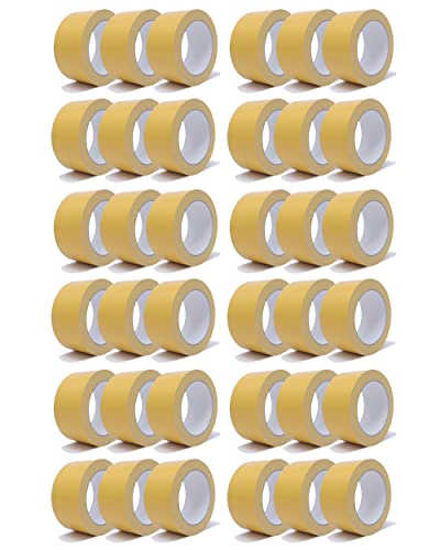 gws 36 Rollen Doppelseitiges Verlegeband, Stark klebendes Teppichband für Teppich & PVC-Böden, Profi-Qualität, je Rolle 25 m x 50 mm von gws