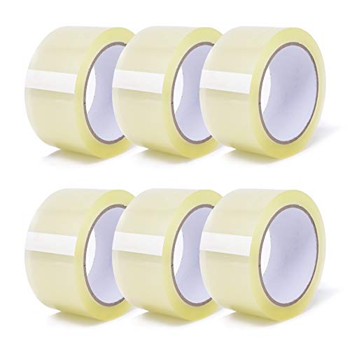 gws Paket-Klebeband Light PP leise, Verpackungsband geräuscharm abrollend | Länge: 66 m, Breite: 50 mm, Farbe: transparent (6 Rollen) von gws