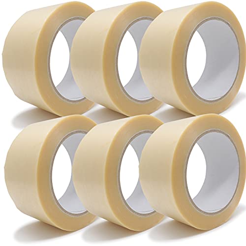 gws Paket-Klebeband PVC Geprägtes Verpackungsband für schwere Pakete | hohe Reissfestigkeit, besonders leicht & leise abrollend | Länge: 66 m | Breite: 50 mm | Dicke: 54 μm (6 Rollen, farblos) von gws