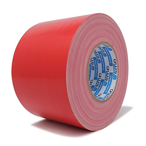 gws Premium Gewebeband, Panzertape mit exzellenter Klebkraft, UV-beständig, wasserfestes Packatape, 80 Mesh-Gewebe, Gewebeklebeband zur vielseitigen Anwendung (1, rot, 50 m x 100 mm) von gws