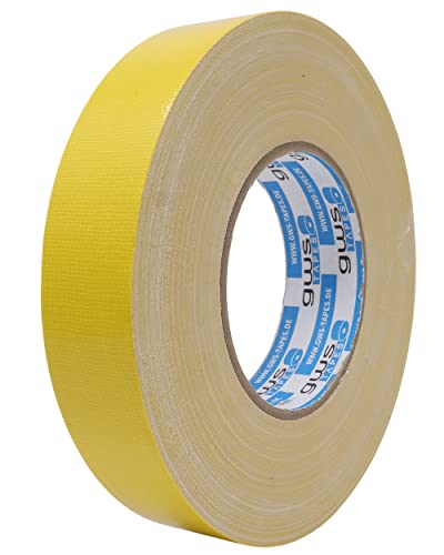gws Premium Gewebeband, Panzertape mit exzellenter Klebkraft, UV-beständig, wasserfestes Packatape, 80 Mesh-Gewebe, Gewebeklebeband zur vielseitigen Anwendung (1, gelb, 50 m x 30 mm) von gws