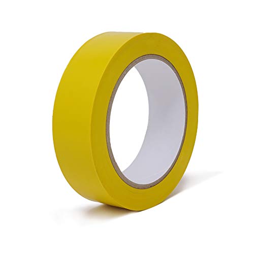 gws Putzband PVC glatt Abklebeband leicht abrollbar | Maler-Schutzband in Profi-Qualität | versch. Farben & Breiten | Länge: 33 m (1 Rolle - 30 mm breit - gelb glatt)… von gws
