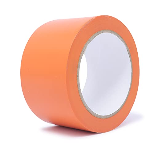 gws Putzband PVC glatt Abklebeband leicht abrollbar | Maler-Schutzband in Profi-Qualität | versch. Farben & Breiten | Länge: 33 m (8 Rollen - 60 mm breit - orange glatt) von gws