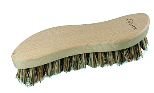 gws Scheuerbürste S-Form - Union Fasern, Buchenholz unbehandelt, robust, 21 cm - Made IN Germany von gws
