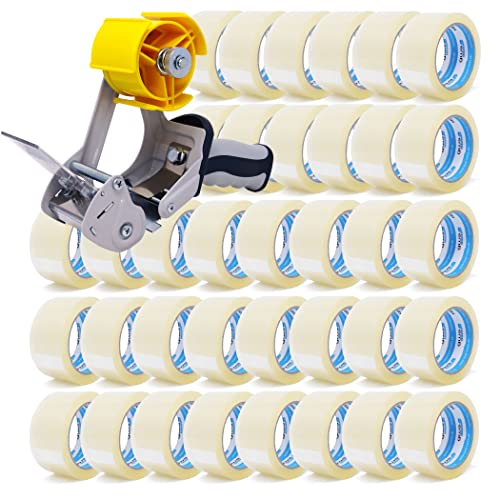 gws Verpackungs-Set mit robustem Lager/-Industrie Abroller und 36 Rollen Transparent 66m x 50mm zum Verpacken von Paketen - Hohe Klebekraft - Einfache Bedienung - Profi-Qualität gws Verpackungs-Set mit robustem Lager/-Industrie Abroller und 36 Rollen Transparent 66m x 50mm zum Verpacken von Paketen - Hohe Klebekraft - Einfache Bedienung - Profi-Qualität von gws