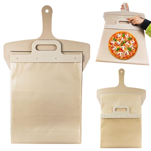 gxwcyi Sliding Pizza Peel, Push-Slide-Design von Pizzaschieber, 30 * 39.8cm Pizzaschaufel, Antihaft-Oberfläche Pizza Schieber, Pizza Slider von gxwcyi