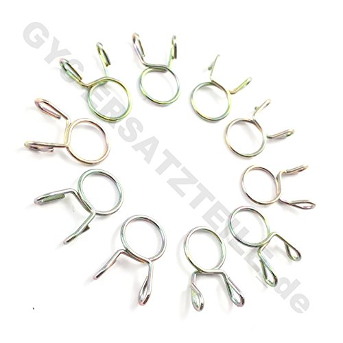 BENZIN SCHLAUCH SCHELLEN SET - 10 STÜCK - Ø 8mm für SARO AGM BENZHOU YIYING FLEX TECH HYOSUNG JINLUN ZNEN KYMCO JINAN QINGQI REX RS FOSTI CHINA ROLLER GY6 BENZIN SCHLAUCH SCHELLEN SET - 10 STÜCK - Ø 8mm für SARO AGM BENZHOU YIYING FLEX TECH HYOSUNG JINLUN ZNEN KYMCO JINAN QINGQI REX RS FOSTI CHINA ROLLER GY6 von gy6-ersatzteile_de