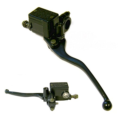 BREMSZYLINDER LINKS FÜR HINTEN MIT M10 SPIEGEL AUFNAMHE für REX JINAN QINGQI QM50QT YIYING KYMCO JMSTAR MKS BAOTIAN PEUGEOT KREIDLER FLEX TECH TOPDRIVE YY50QT ROLLER GY6 von gy6-ersatzteile_de