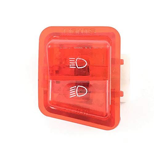 LENKER Einbau SCHALTER > FERN- / ABBLENDLICHT SCHALTER (einzeln) in ROT für BENZHOU YIYING REX AGM JINAN QINGQI BAOTIAN FLEX TECH JONWAY HYOSUNG GY6 CHINA ROLLER GY6 von gy6-ersatzteile_de