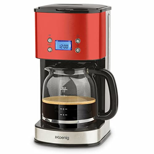 H.Koenig MG30_ROUGE Kaffeemaschine, Edelstahl, 1.5 liters, Rot H.Koenig MG30_ROUGE Kaffeemaschine, Edelstahl, 1.5 liters, Rot von H.Koenig