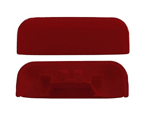 Wasserschlitzkappe soft edge, rubinrot, ähnlich RAL 3003 28-30x5 mm (100 ST) von heicko
