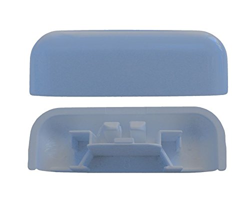 Wasserschlitzkappe soft edge, silbergrau, ähnlich RAL 7001 28-30x5 mm (100 ST) von heicko