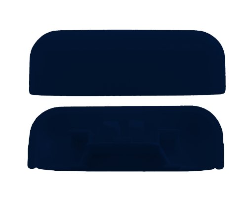 Wasserschlitzkappe soft edge, stahlblau, ähnlich RAL 5011 28-30x5 mm (100 ST) von heicko