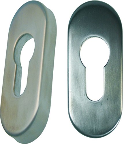 heicko Schutzrosette oval 8 mm Edelstahlabdeckung 75x34x9,5 mm (1 ST) von heicko