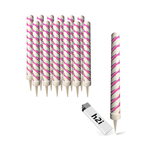 12 Stück h2i Eissterne Eisfontäne Sprühkerze für Verlobung-Hochzeit-Geburtstag Jugend-Party-Tisch-Feuerwerk Deko für Kuchen Torten Flaschen Kat F1 von h2i