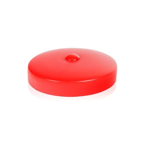h2i Pfostenkappe | Kunststoff Rot | Ø 121 mm | 1 Stück | Runde Abdeckkappe für Garten Holzpfosten Pfostenträger & Zaunpfosten in Pyramidenform | Wetterschutz für Holz-Balken & Pfosten von h2i